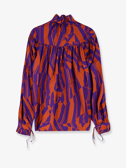 Catya cotton shirt with Crushed Stripe print thumbnail