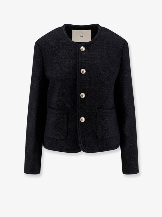 Unisex bouclé tweed blazer