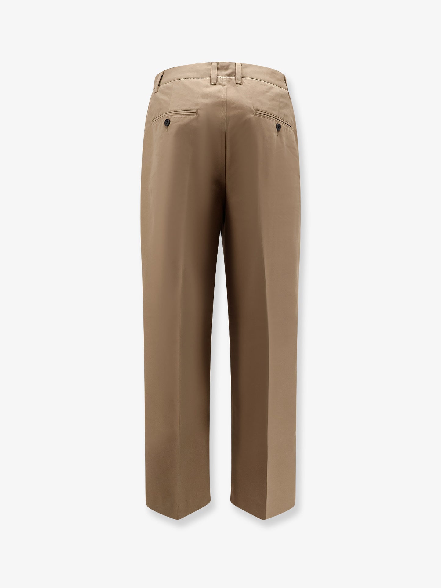 Pleated Chino Slacks Trousers