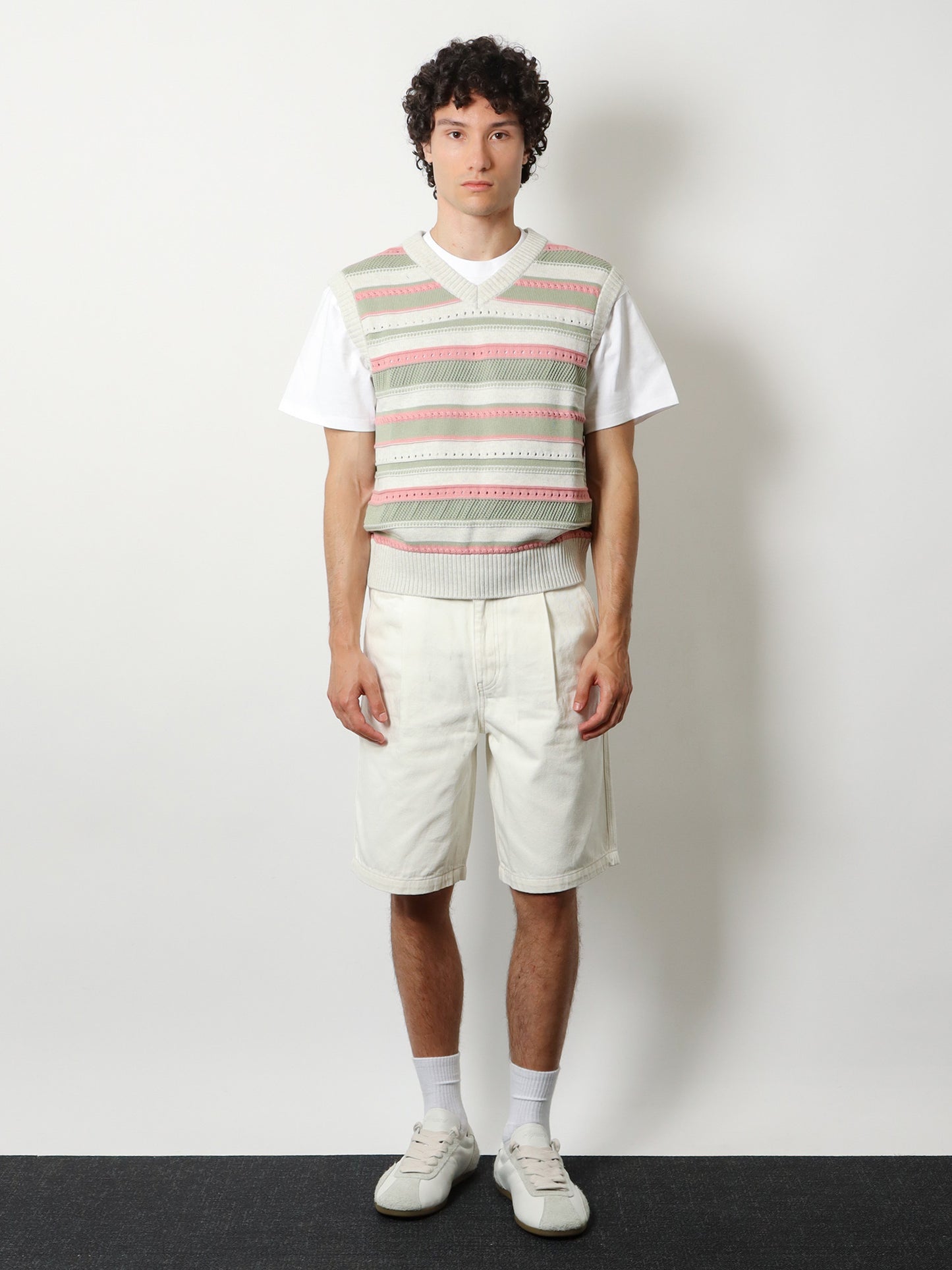 Unisex sleeveless cotton sweater