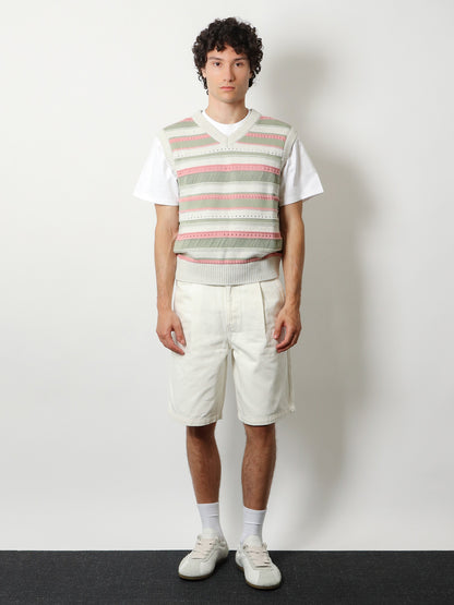 Unisex sleeveless cotton sweater thumbnail