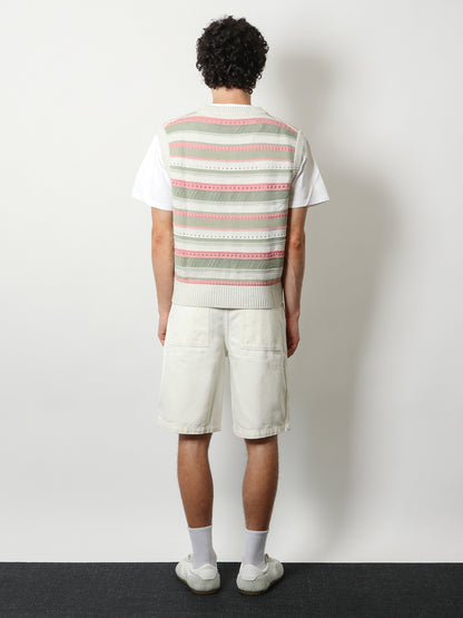 Unisex sleeveless cotton sweater thumbnail