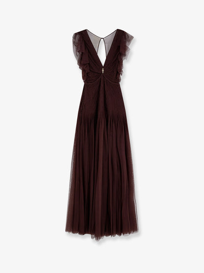 Red Carpet long dress with rhinestones detail thumbnail