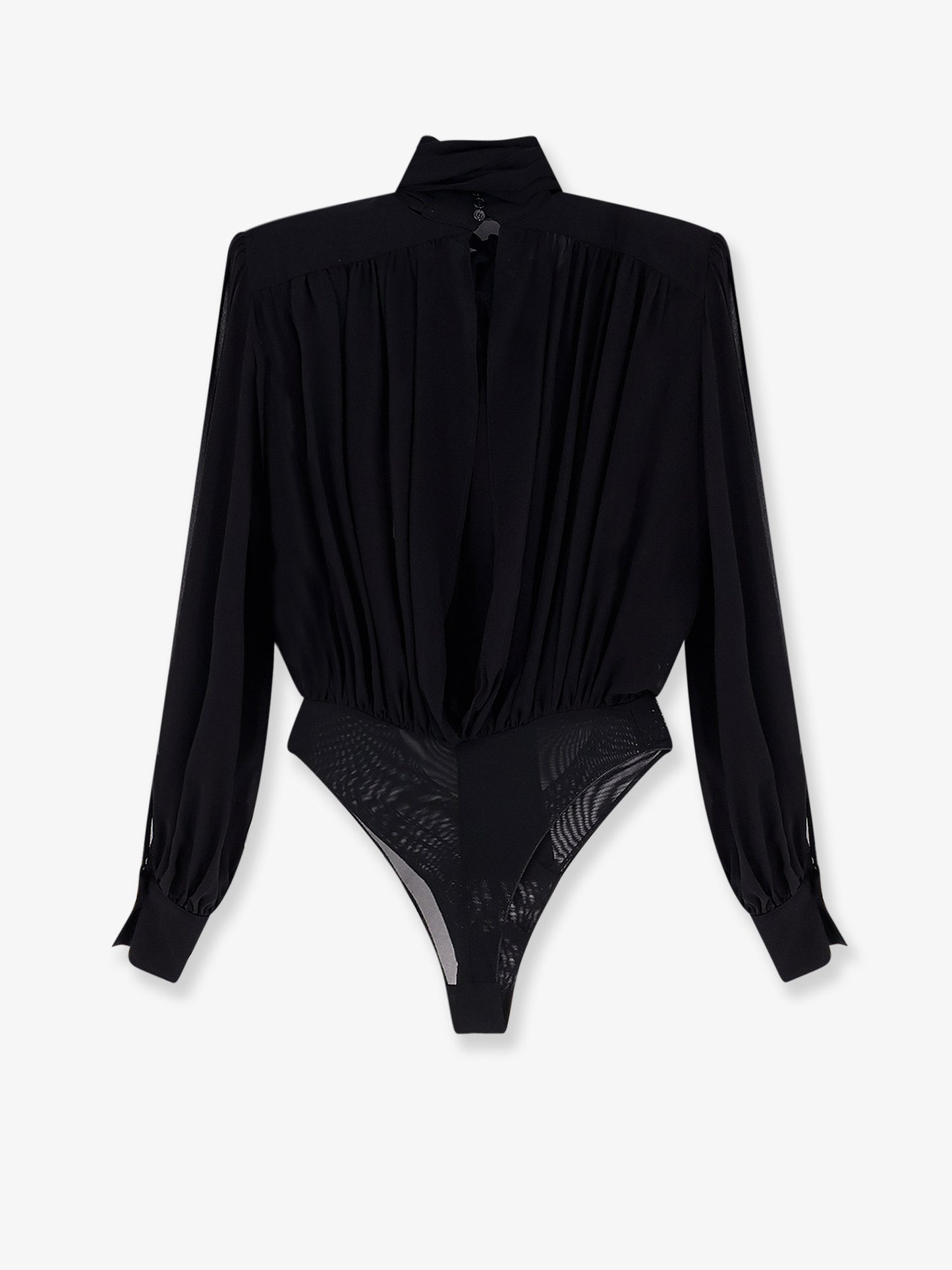 Silk shirt with body detail