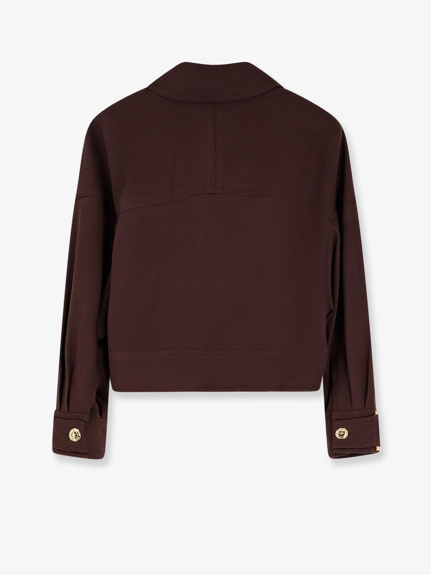 Cropped viscose jacket