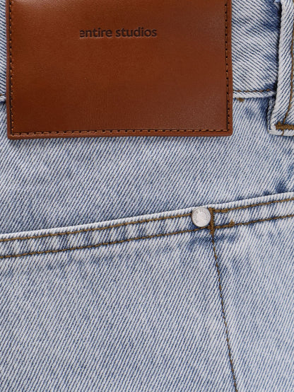 Jeans Gem in cotone con patch logo in pelle thumbnail