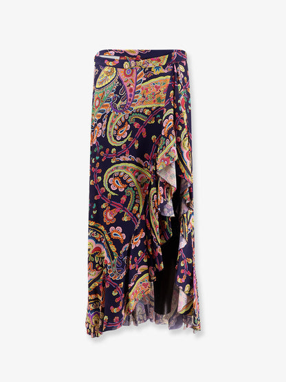 Multicolor viscose skirt thumbnail