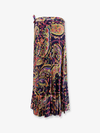 Multicolor viscose skirt thumbnail
