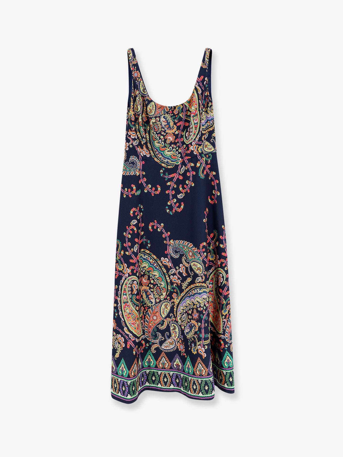 Dress with iconic multicolor print