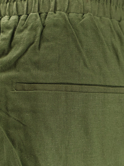 Green heart tapestry embroidered lenzing™ ecovero™ euroflax™ shorts thumbnail