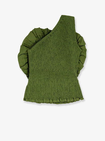 Top Green in lino e viscosa thumbnail