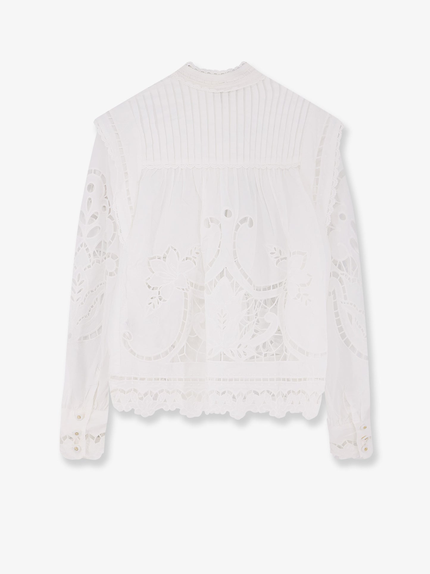Camicia Richilieu in cotone organico