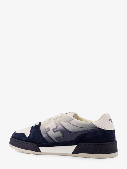Match leather sneakers with suede inserts thumbnail