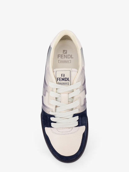 Match leather sneakers with suede inserts thumbnail