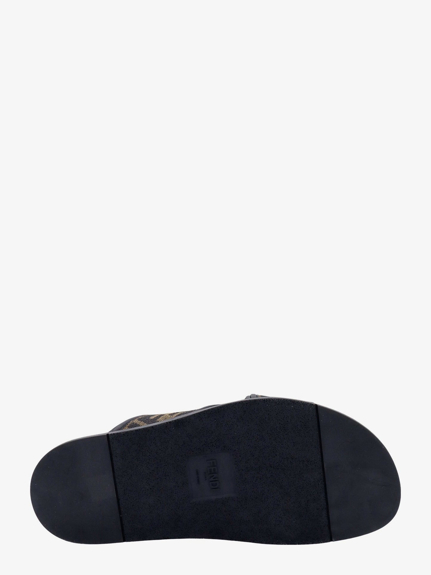FF jacquard fabric sandals with embroidered logo