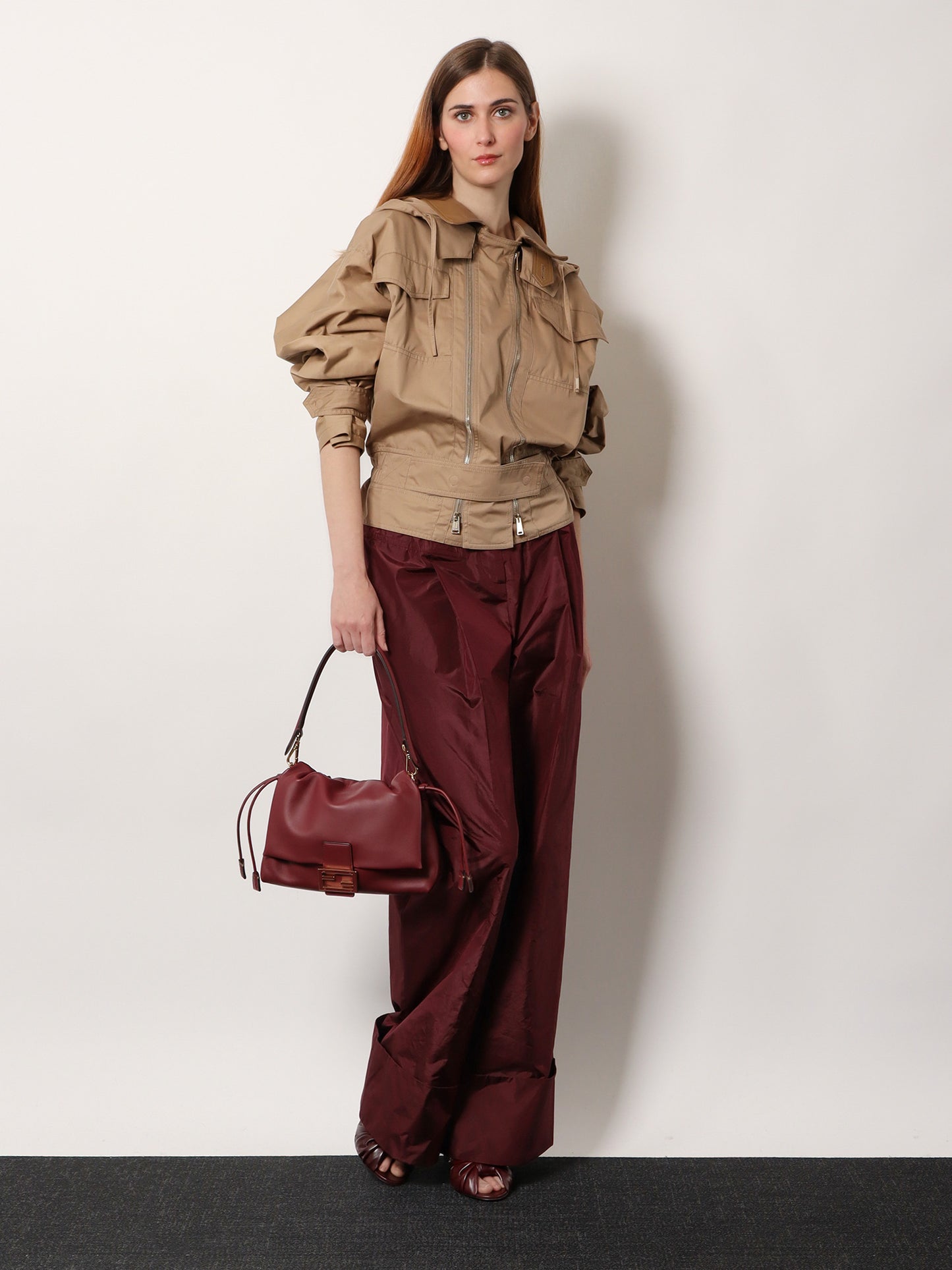 Mamma Baguette Medium leather crossbody bag