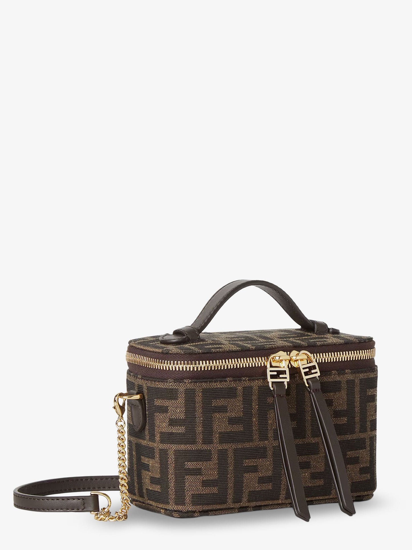 Borsa a tracolla Vanity in tessuto jacquard FF