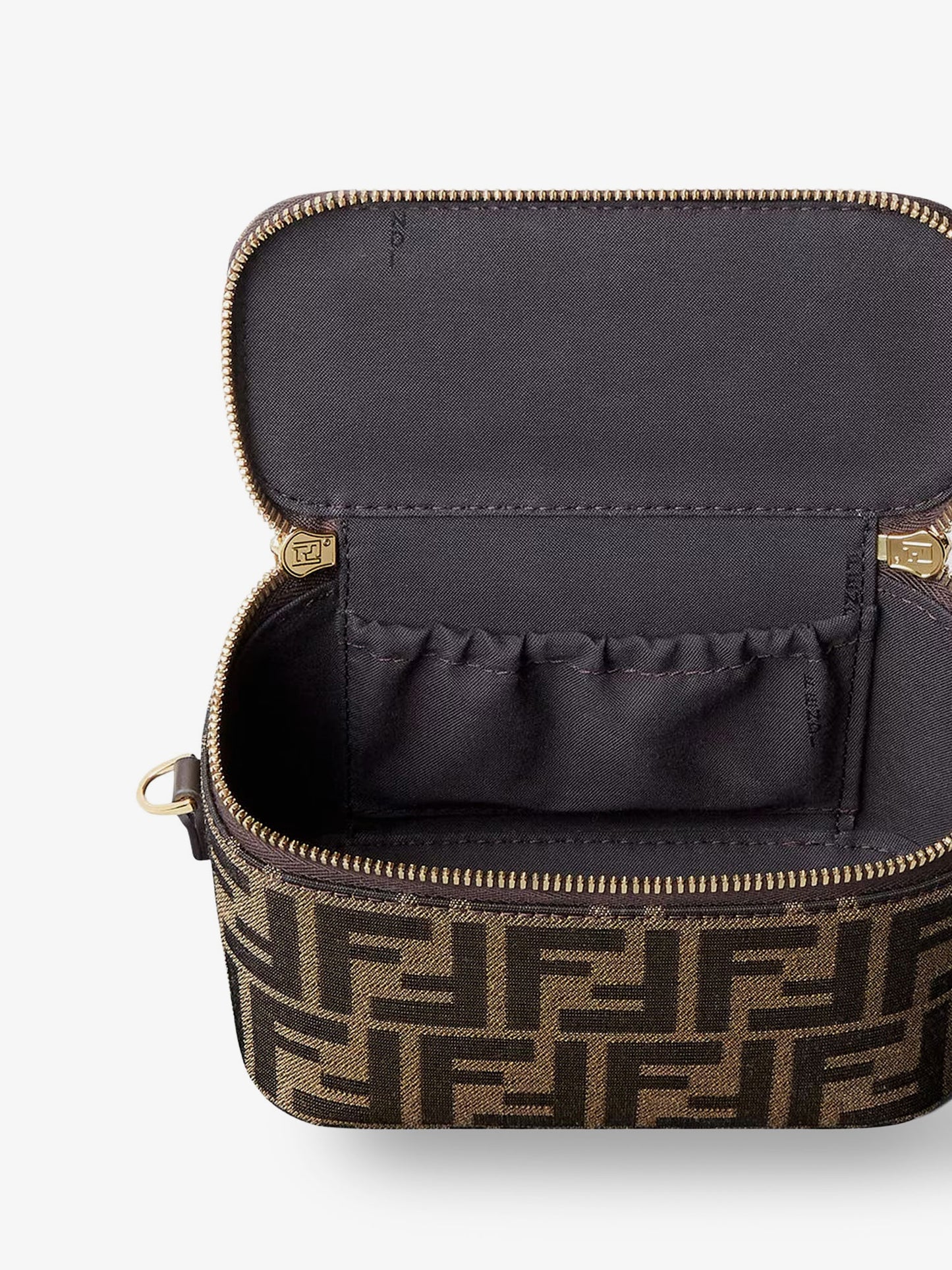 Borsa a tracolla Vanity in tessuto jacquard FF