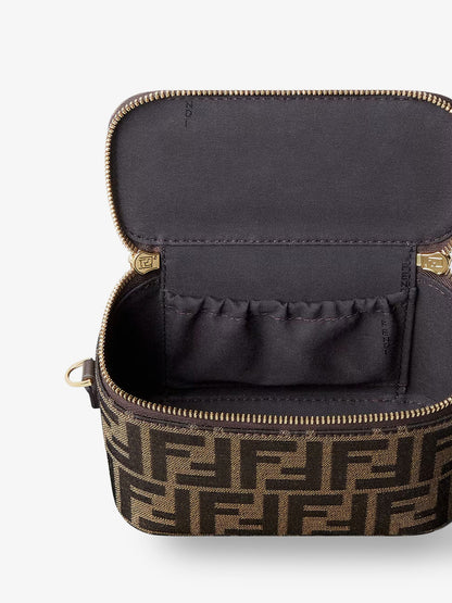 Borsa a tracolla Vanity in tessuto jacquard FF thumbnail