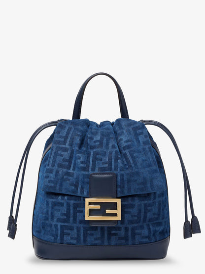 Denim backpack with flocked FF detail thumbnail