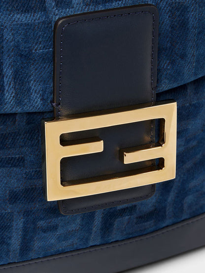 Denim backpack with flocked FF detail thumbnail