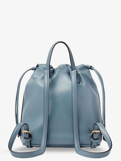 Leather backpack with metal FF logo detail thumbnail