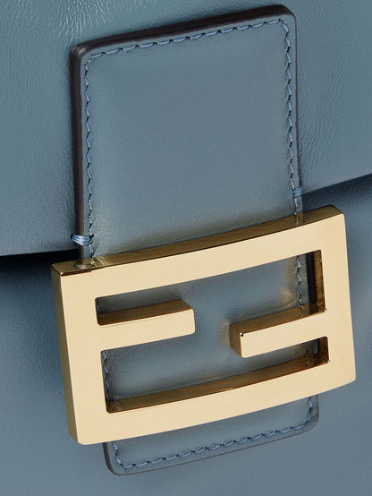 Leather backpack with metal FF logo detail thumbnail