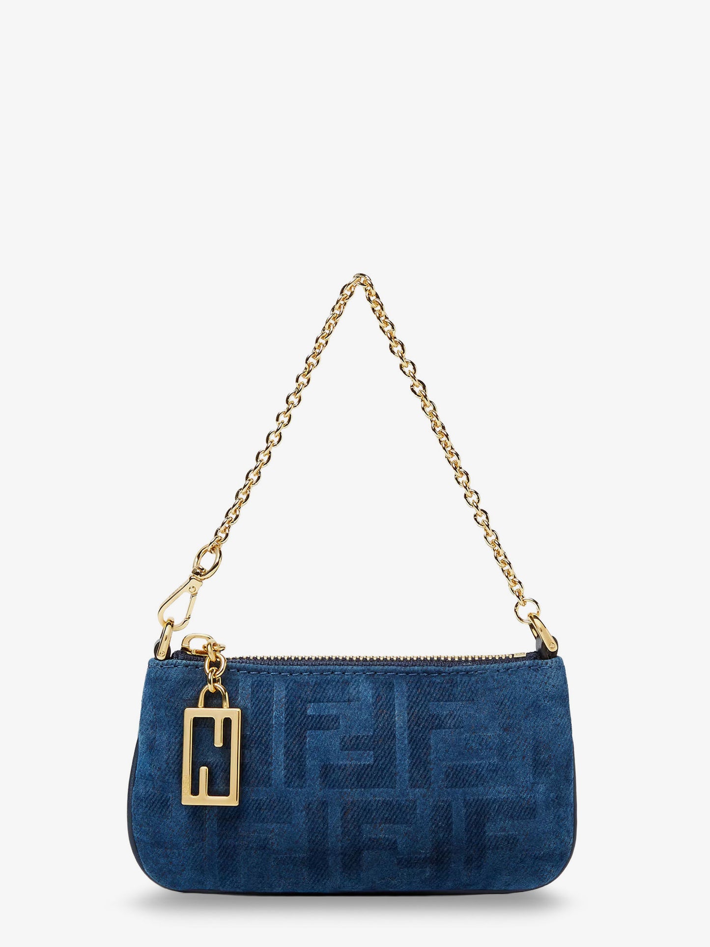 Portamonete in denim FF