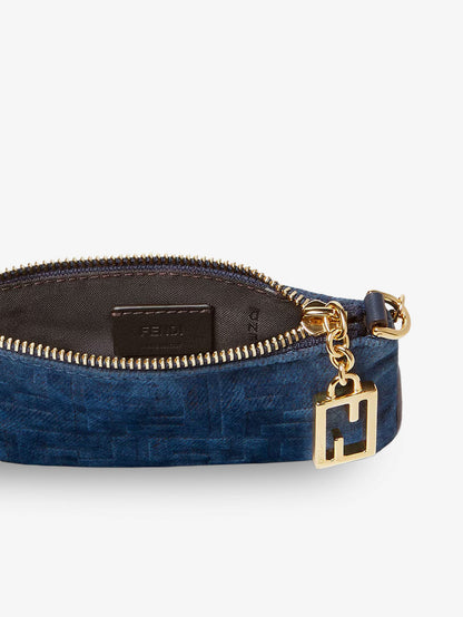 Portamonete in denim FF thumbnail