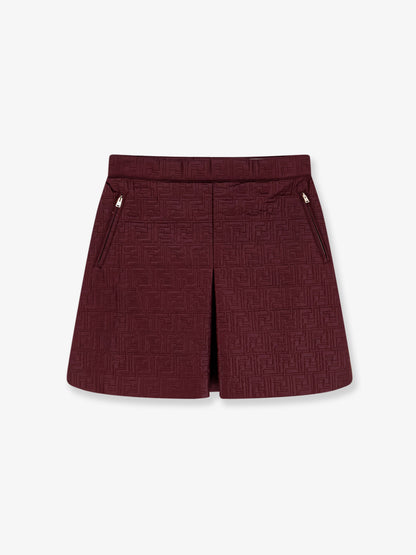 Quilted nylon mini skirt thumbnail