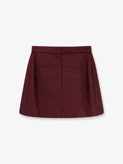 Quilted nylon mini skirt thumbnail
