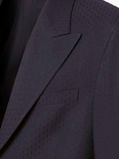 Formal wool and cotton blazer thumbnail