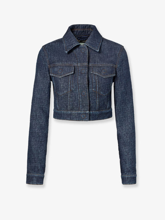Padded denim jacket