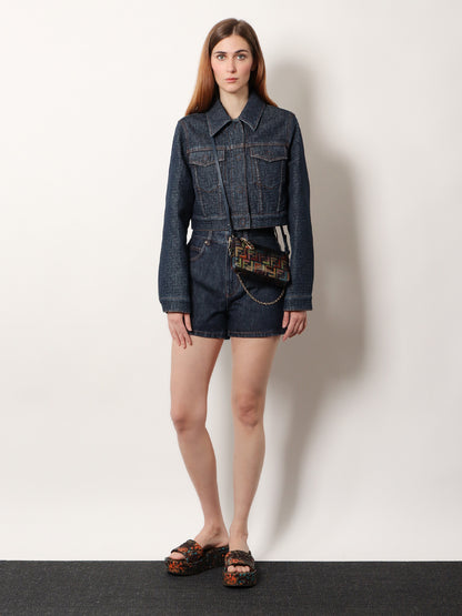 Padded denim jacket thumbnail