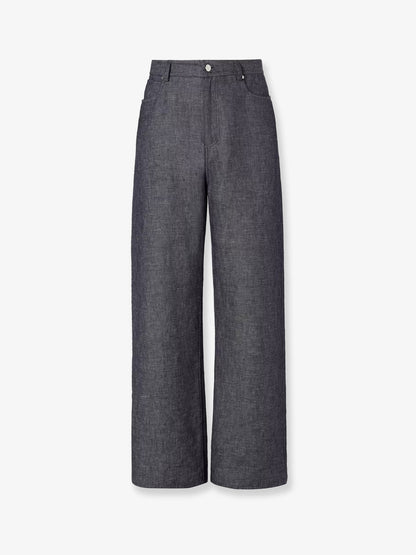 Jeans Relaxed in lino, cotone e seta thumbnail
