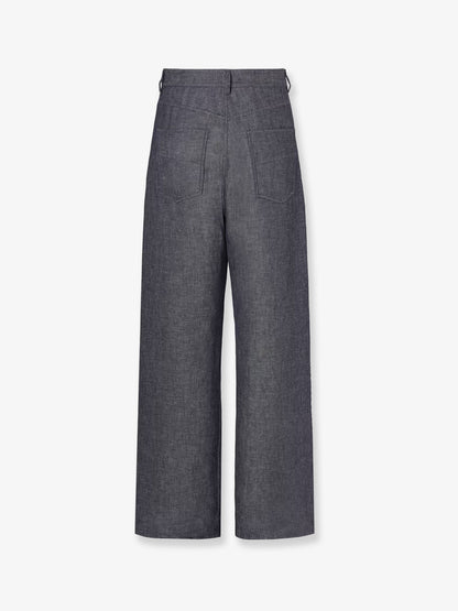 Jeans Relaxed in lino, cotone e seta thumbnail