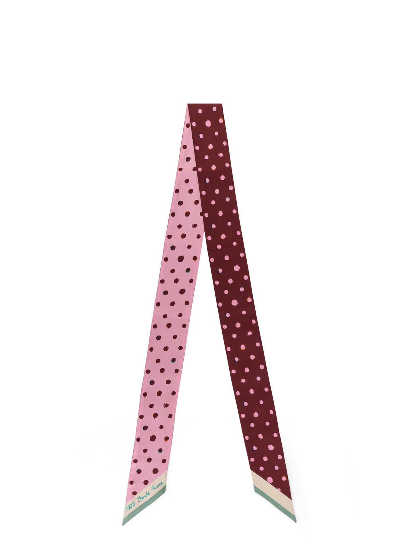 Silk Wrappy bandeau with Falena Dots motif