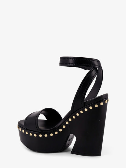 Leather sandals with studs thumbnail