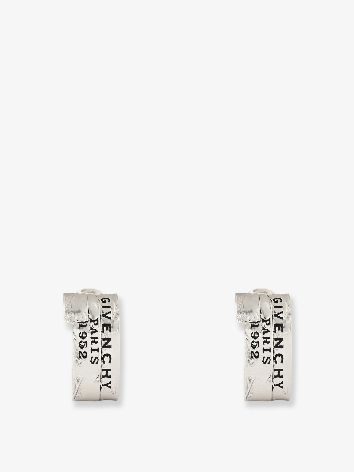 Givenchy Tape earrings in metal and enamel