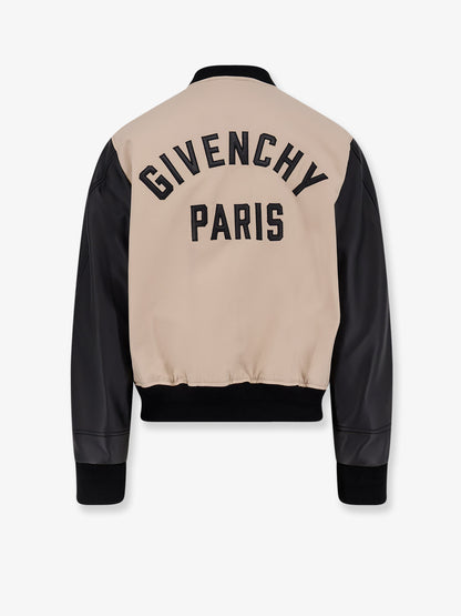 Cotton Jacket with leather sleeves thumbnail