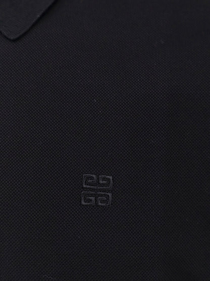 Piqué cotton polo shirt with 4g embroidery thumbnail