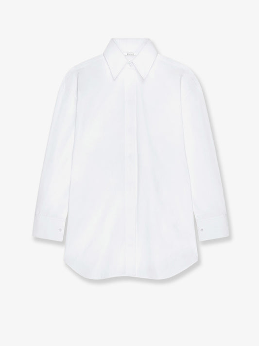 Backless cotton shirt