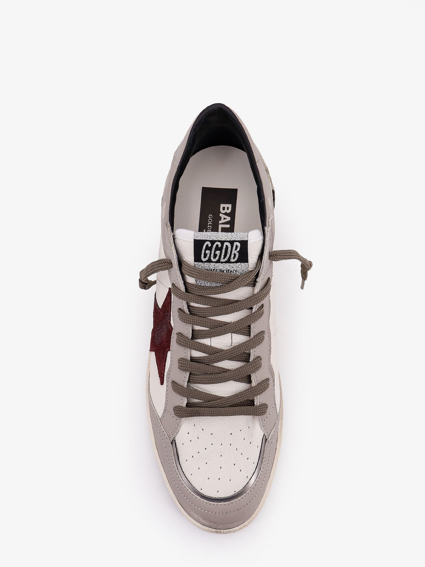 Ballstar leather sneakers with suede inserts