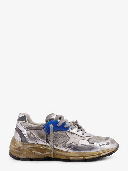 Mesh and leather sneakers with side logo thumbnail