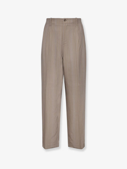 Wool blend trousers with pinstripe pattern thumbnail