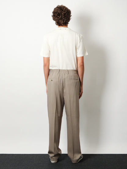 Wool blend trousers with pinstripe pattern thumbnail