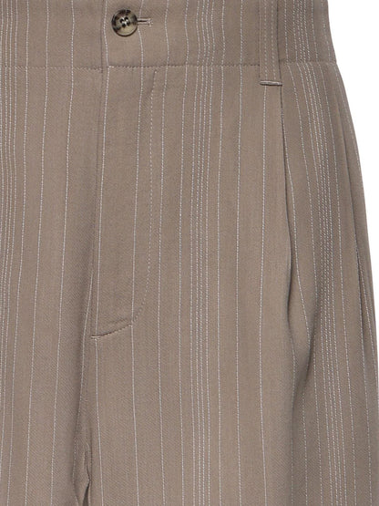 Wool blend trousers with pinstripe pattern thumbnail