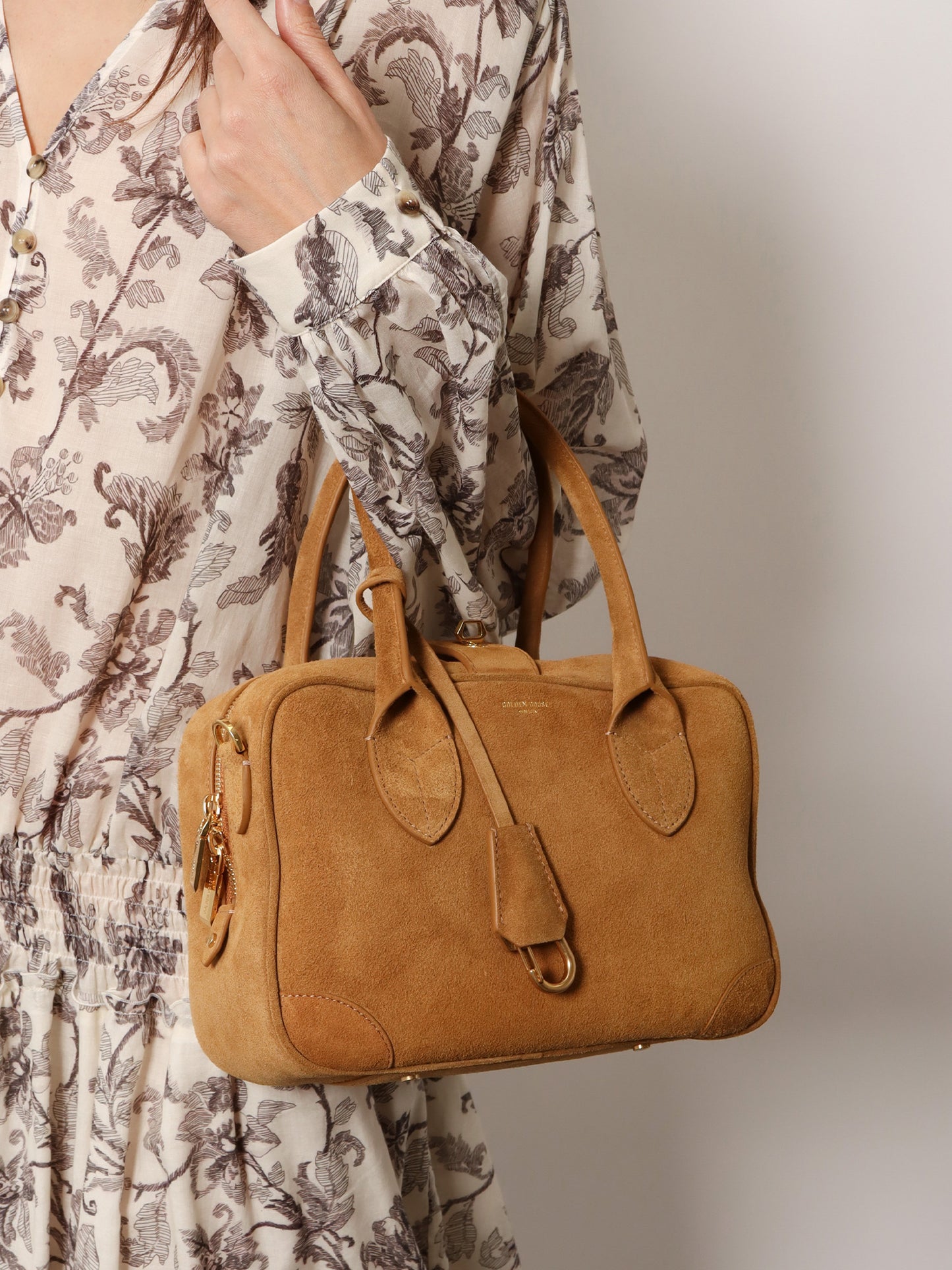 Vita Bag suede crossbody bag
