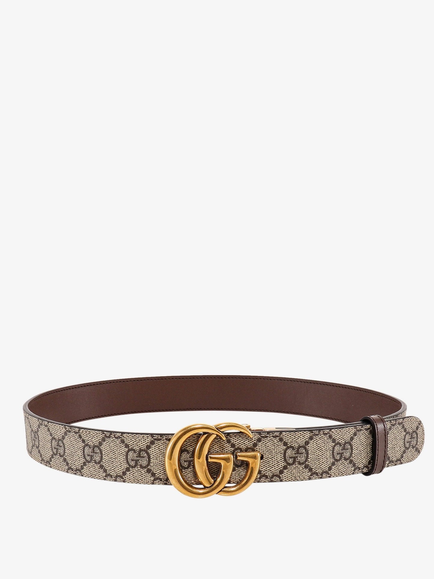 Cintura reversibile in pelle e tessuto GG Supreme