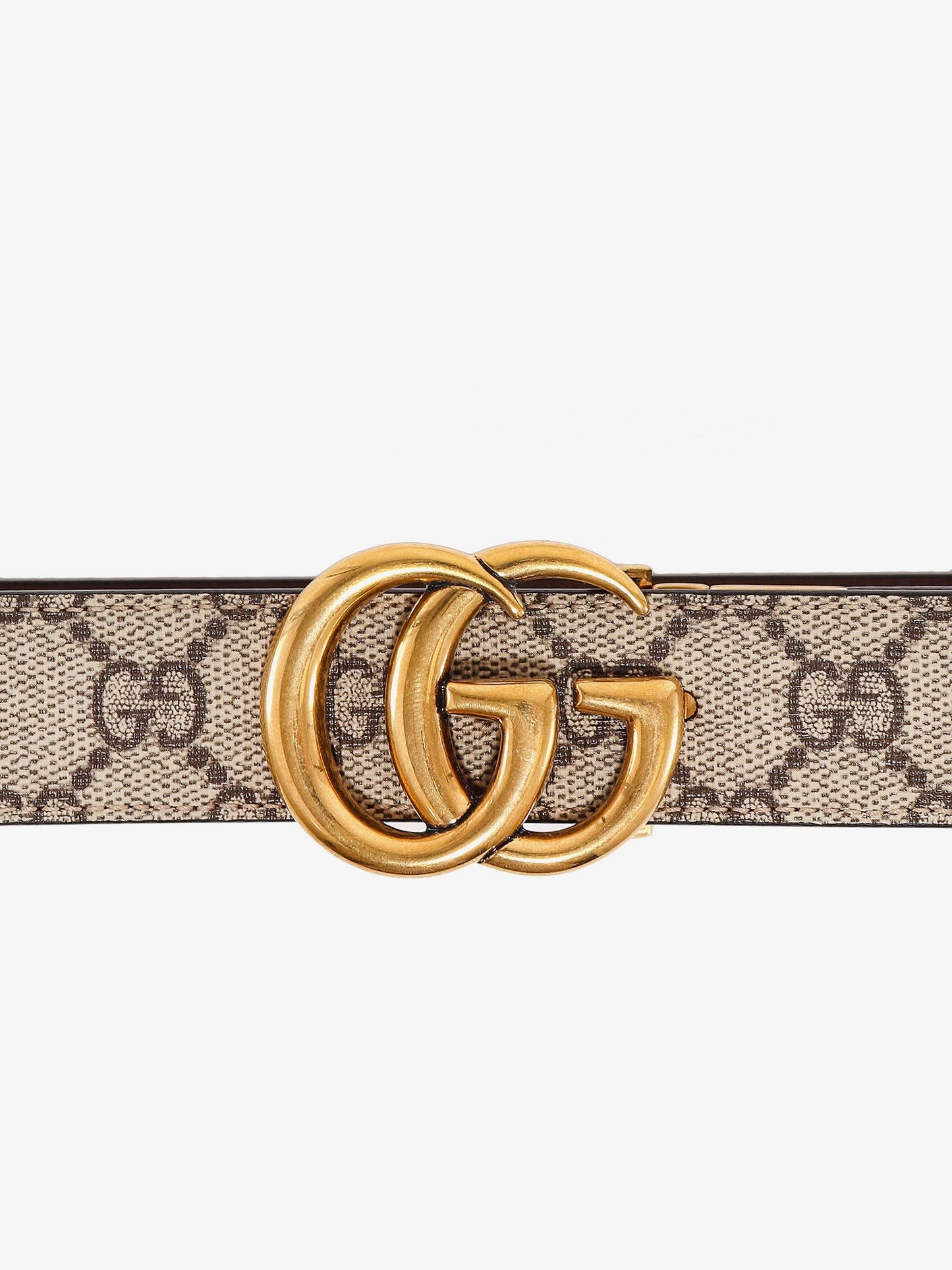 Cintura reversibile in pelle e tessuto GG Supreme